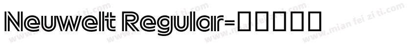 Neuwelt Regular字体转换
